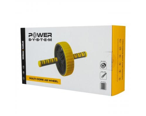 Ролик для преса Power System PS-4034 Yellow-Grey (PS-4034_Yellow-Grey)