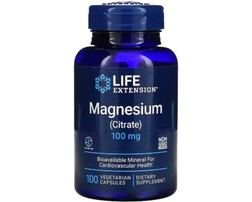 Мінерали Life Extension Цитрат Магнію, Magnesium (Citrate), 160 мг, 100 капсул (LEX-16821) Мінерали Life Extension Цитрат Магнію, Magnesium (Citrate), 160 мг, 100 капсул (LEX-16821)