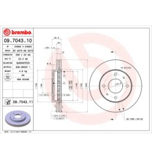 Гальмівний диск Brembo 09.7043.10