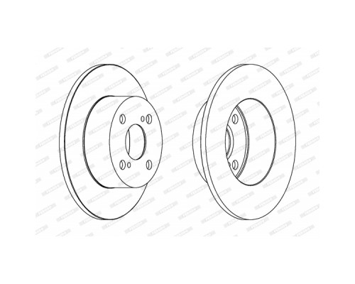 Гальмівний диск FERODO DDF1487