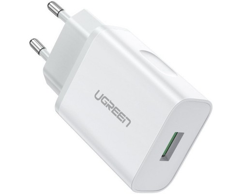 Зарядний пристрій Ugreen CD122 18W USB QC 3.0 Charger (White) (10133)