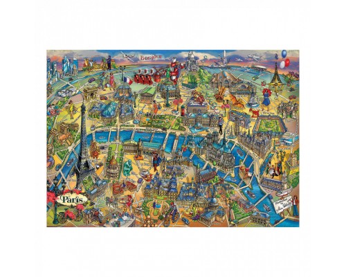Пазл Educa Карта Парижу 500 елементів (6336990)