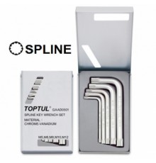 Набір інструментів Toptul ключів SPLINE Г-подібних М5-М12 (GAAD0501)