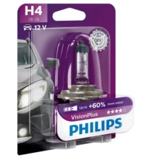 Автолампа Philips 12342VPB1 H4 Vision Plus 12V 60/55W (3228)