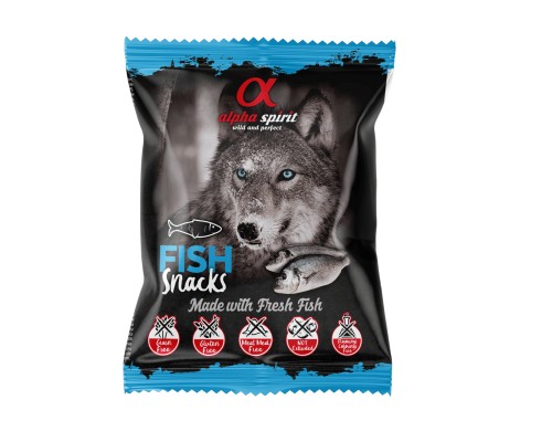 Ласощі для собак Alpha Spirit DOG Snacks Fish напіввологі з риби, кубики 50 г (8436586310042) Ласощі для собак Alpha Spirit DOG Snacks Fish напіввологі з риби, кубики 50 г (8436586310042)