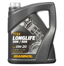 Моторна олива Mannol LONGLIFE 508/509 5л 0W-20 (MN7722-5)