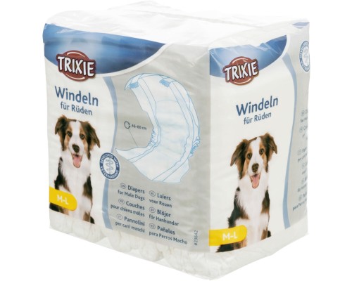 Підгузки для тварин Trixie для собак (кобелів) M-L 46-60 см 12 шт (4011905236421)