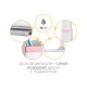 Парта Mealux Edmonton Multicolor Pink з полицею (BD-610 W/МС + PN с полкой)