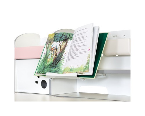 Парта Mealux Edmonton Multicolor Pink з полицею (BD-610 W/МС + PN с полкой)