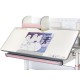 Парта Mealux Edmonton Multicolor Pink з полицею (BD-610 W/МС + PN с полкой)