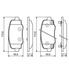 Гальмівні колодки Bosch 0 986 494 930