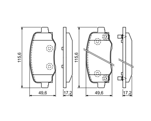 Гальмівні колодки Bosch 0 986 494 930
