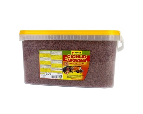Корм для риб Tropical Cichlid&Arowana Medium Sticks у паличках 10 л (5900469635292)
