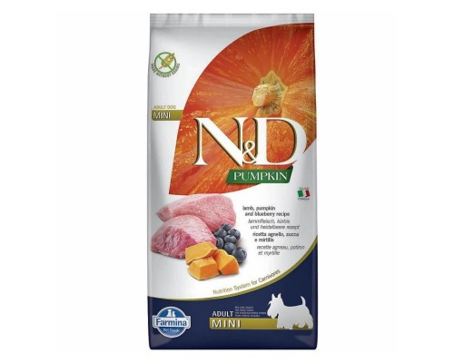 Сухий корм для собак Farmina Grain Free ADULT MINI з гарбузом, ягням, чорницею 7 кг (8010276033642)