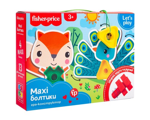 Розвиваюча іграшка Vladi Toys Fisher Price Maxi-болтики (укр) (VT2905-23)