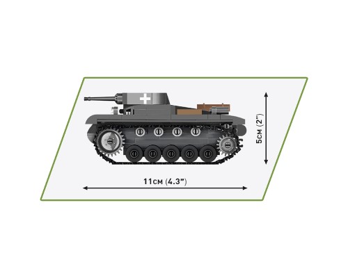 Конструктор Cobi Друга Світова Війна Танк Panzer II, 250 деталей (COBI-2718)