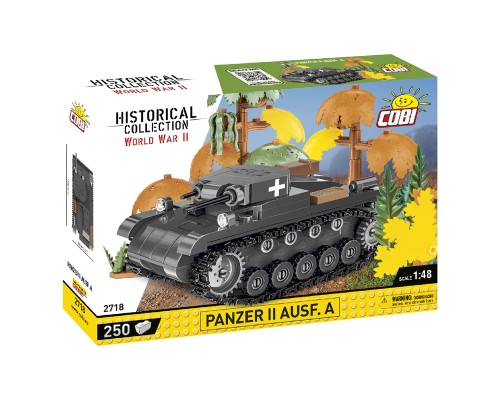 Конструктор Cobi Друга Світова Війна Танк Panzer II, 250 деталей (COBI-2718)