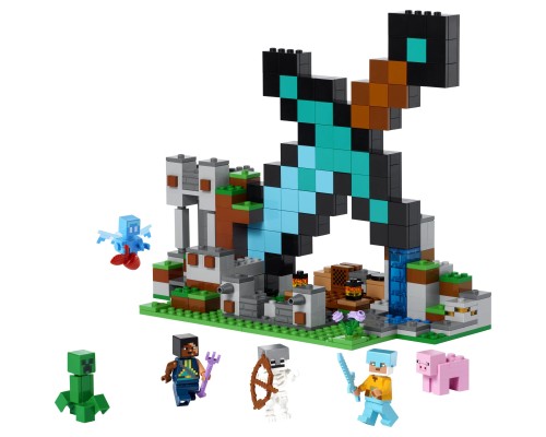 Конструктор LEGO Minecraft Форпост із мечем 427 деталей (21244)