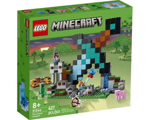 Конструктор LEGO Minecraft Форпост із мечем 427 деталей (21244)