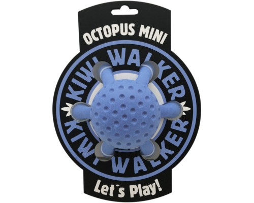 Іграшка для собак Kiwi Walker Восьминіг 13 см блакитна (8596075002787)