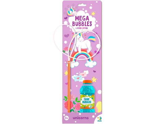 Мильні бульбашки DoDo Mega Bubbles Єдиноріжки 450 мл (300244)