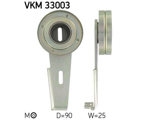Ролик натягувача ременя SKF VKM 33003