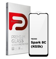 Скло захисне Armorstandart Full Glue TECNO Spark 8C (KG5k) Black (ARM64523)