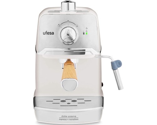 Ріжкова кавоварка еспресо Ufesa CE7238 Cream (71704959)