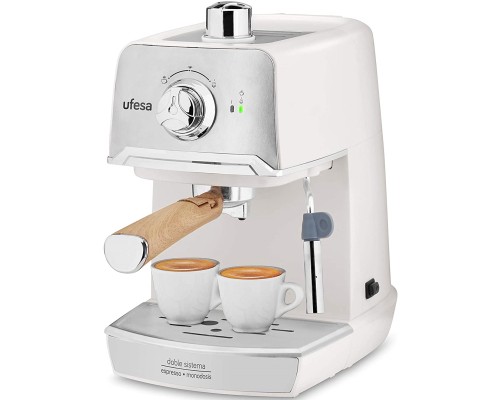 Ріжкова кавоварка еспресо Ufesa CE7238 Cream (71704959)