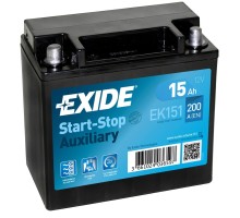 Акумулятор автомобільний EXIDE START STOP AUXILIARY 15Ah (+/-) (200EN) (EK151)