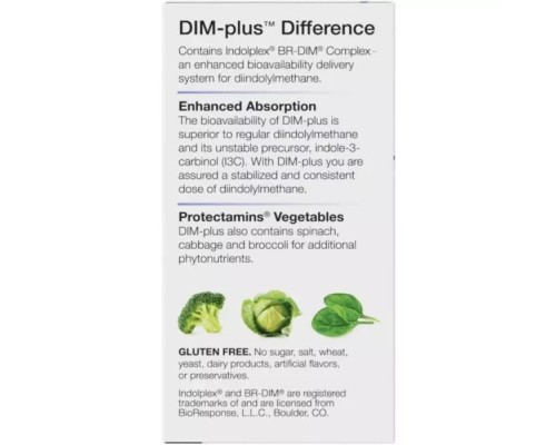 Вітамінно-мінеральний комплекс Nature's Way Метаболізм естрогенів, DIM-plus, Estrogen Metabolism, 60 вегетаріанс (NWY-14810)
