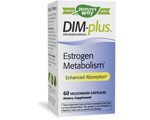 Вітамінно-мінеральний комплекс Nature's Way Метаболізм естрогенів, DIM-plus, Estrogen Metabolism, 60 вегетаріанс (NWY-14810)