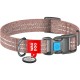 Нашийник для тварин WAUDOG Re-cotton з QR паспортом світловідбивний Ш 15 мм Д 25-35 см коричневий (02866)