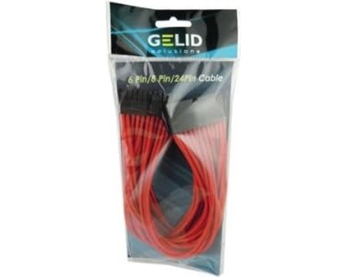 Кабель Gelid Solutions 4-pin ATX, 30см червоний (CA-24P-04) Кабель Gelid Solutions 4-pin ATX, 30см червоний (CA-24P-04)