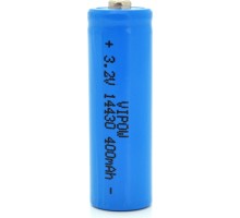 Акумулятор 14430 LiFePO4 (size 3/4AA), 400mAh, 3.2V, TipTop, blue Vipow (IFR14430-400mAhTT / 25540) 