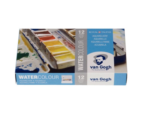 Акварельні фарби Royal Talens Van Gogh 12 кольорів + пензлик (8712079049003) Акварельні фарби Royal Talens Van Gogh 12 кольорів + пензлик (8712079049003)