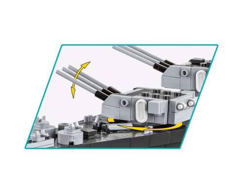 Конструктор Cobi Лінкор Міссурі BB-63 1:300, 2665 деталей (COBI-4837)