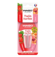 Ароматизатор для автомобіля WINSO Twin Turbo - Strawberry Peach (538780)