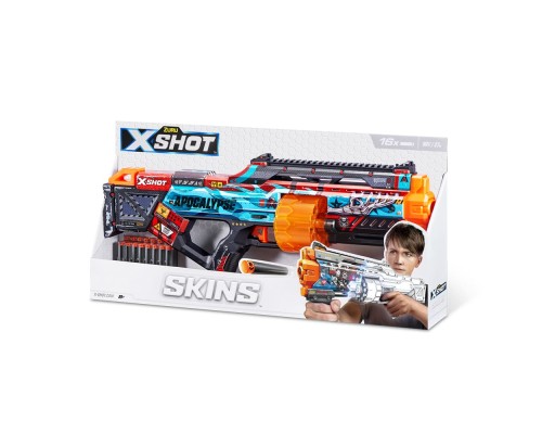 Іграшкова зброя Zuru X-Shot Швидкострільний бластер Skins Last Stand Apocalypse (16 патронів) (36518D)