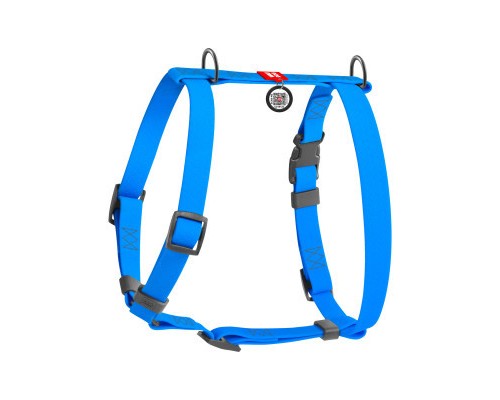 Шлея для собак WAUDOG Waterproof анатомічна Н-подібна S блакитна (32942)