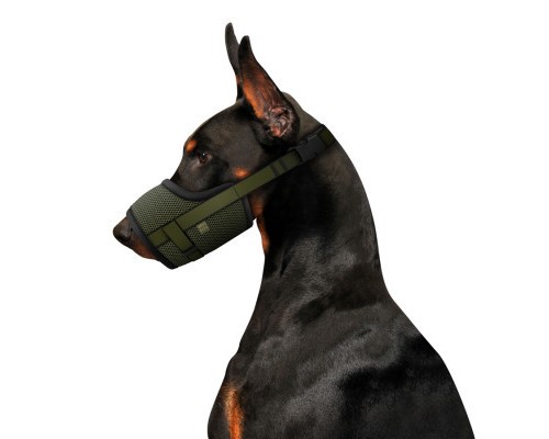 Намордник для собак WAUDOG Pro пластиковий фастекс L 25-34 см хакі (689731)