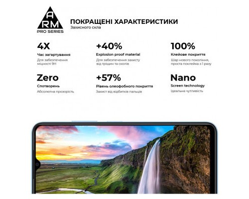 Скло захисне Armorstandart Pro ZTE Blade A54 4G Black (ARM70683)