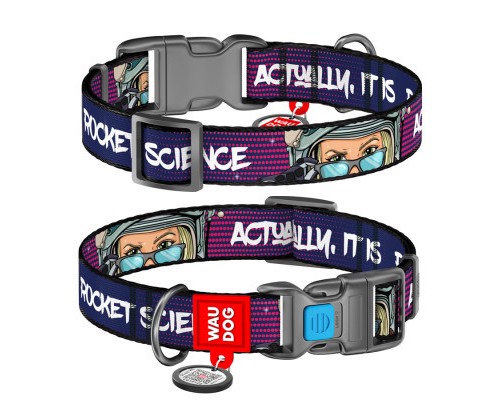 Нашийник для тварин WAUDOG Nylon з QR-паспортом 