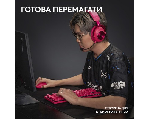 Клавіатура Logitech G PRO X TKL Lightspeed Tactile USB UA Magenta (920-012159)