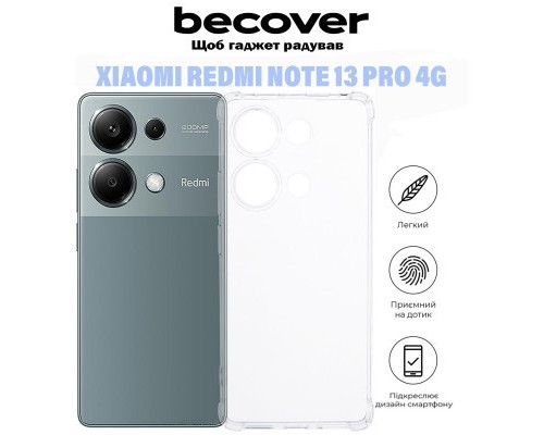 Чохол до мобільного телефона BeCover Anti-Shock Xiaomi Redmi Note 13 Pro 4G Clear (710861)