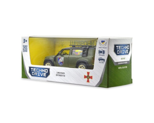 Машина TechnoDrive Автомодель серії Шеврони Героїв - Land Rover Defender 110 - 25 ОПДБр (250289M)