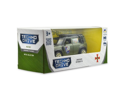 Машина TechnoDrive Автомодель серії Шеврони Героїв - Land Rover Defender 110 - 25 ОПДБр (250289M)