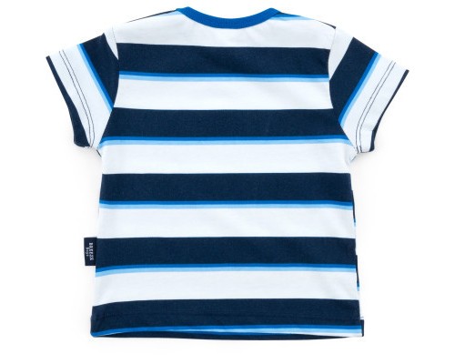 Футболка дитяча Breeze в смужку (791-1-74-blue)