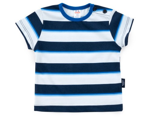 Футболка дитяча Breeze в смужку (791-1-74-blue)