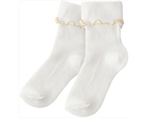 Шкарпетки дитячі BNM з оборкою (M0C0119-0002-3G-cream)
